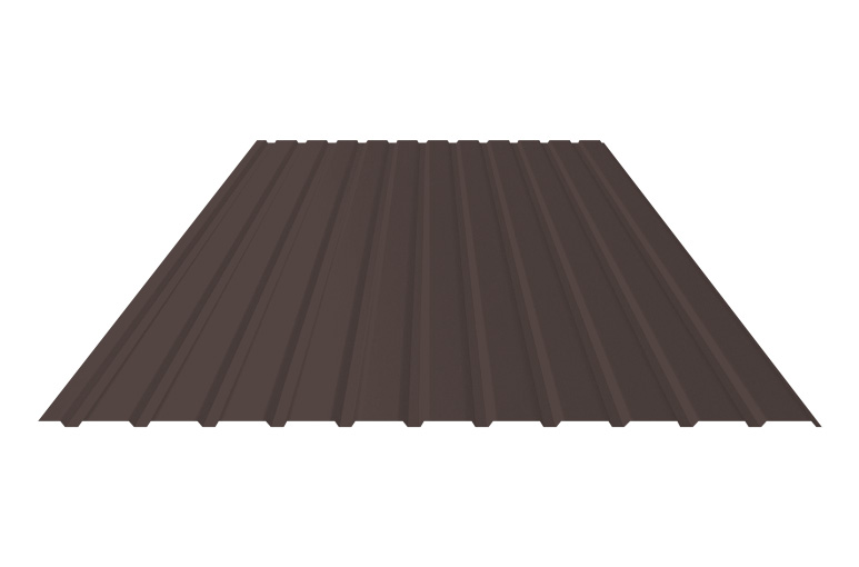 Профнастил С10 0,45 мм 8017 шоколадно-коричневый