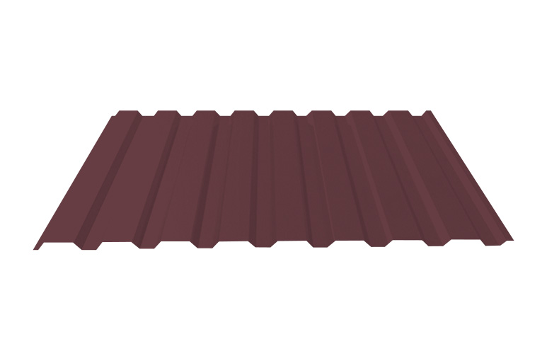 Профнастил С20 0,45 мм 8017 шоколадно-коричневый