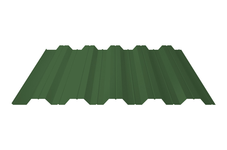 Профнастил НС35 0,4 мм 6005 зелёный мох